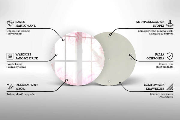 Grafkaars onderzetter Verfijnde rozen op de achtergrond