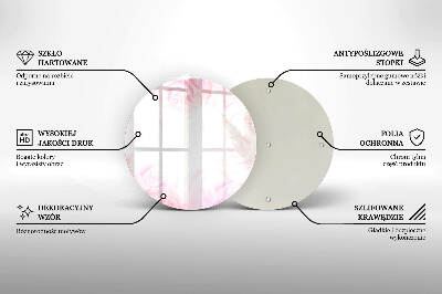 Grafkaars onderzetter Verfijnde rozen op de achtergrond