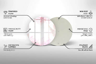 Grafkaars onderzetter Verfijnde rozen op de achtergrond