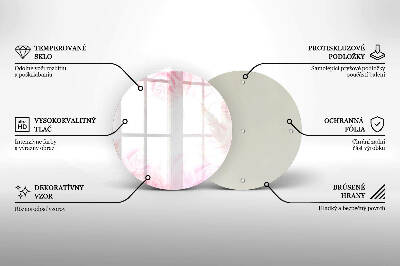 Grafkaars onderzetter Verfijnde rozen op de achtergrond