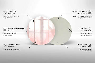 Glasplaat voor grafkaars Achtergrond met pastelkleurige rozen