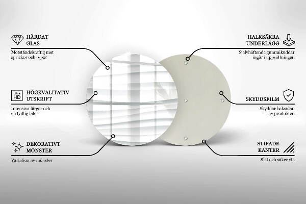 Glasplaat voor grafkaars Moderne structuur