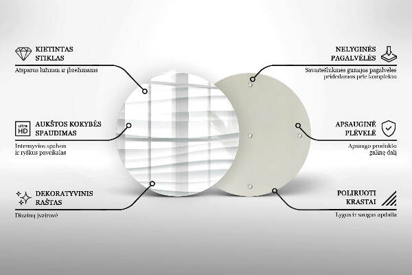 Glasplaat voor grafkaars Moderne structuur