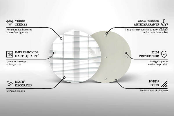 Glasplaat voor grafkaars Moderne structuur