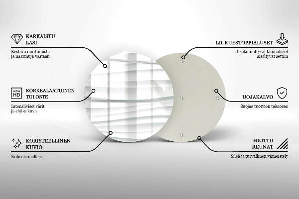 Glasplaat voor grafkaars Moderne structuur