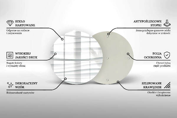 Glasplaat voor grafkaars Moderne structuur