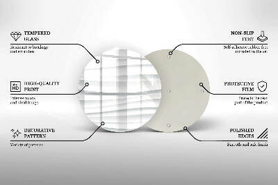 Glasplaat voor grafkaars Moderne structuur