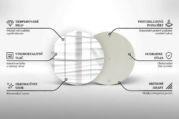 Glasplaat voor grafkaars Moderne structuur