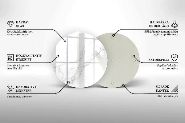 Grafkaars onderzetter Marmeren achtergrond