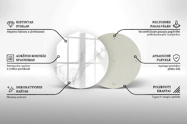 Grafkaars onderzetter Marmeren achtergrond