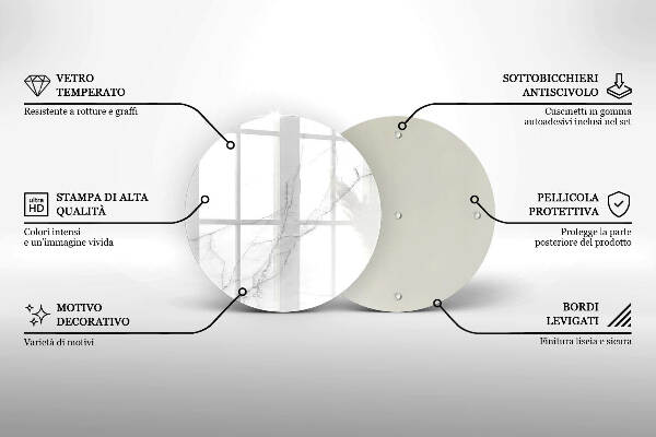 Grafkaars onderzetter Marmeren achtergrond
