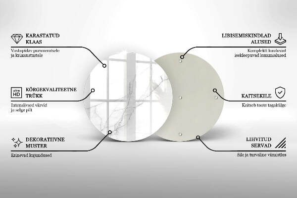 Grafkaars onderzetter Marmeren achtergrond