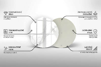 Grafkaars onderzetter Marmeren achtergrond