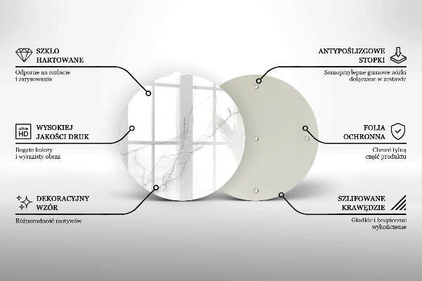 Grafkaars onderzetter Marmeren achtergrond