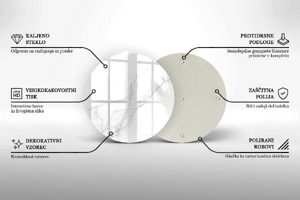 Grafkaars onderzetter Marmeren achtergrond