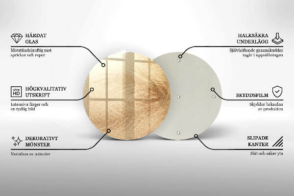 Glasplaat voor grafkaars Zand