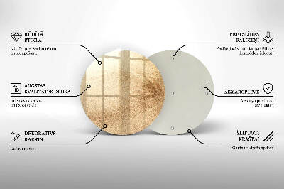 Glasplaat voor grafkaars Zand