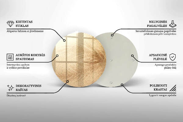 Glasplaat voor grafkaars Zand