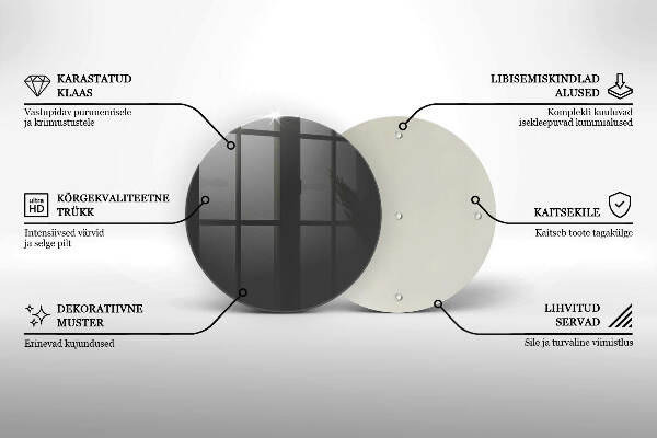 Grafkaars onderzetter Grijze kleur