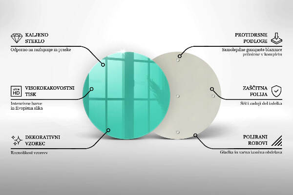 Grafkaars onderzetter Groene kleur
