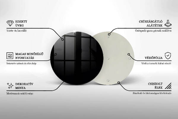 Grafkaars onderzetter Zwarte kleur