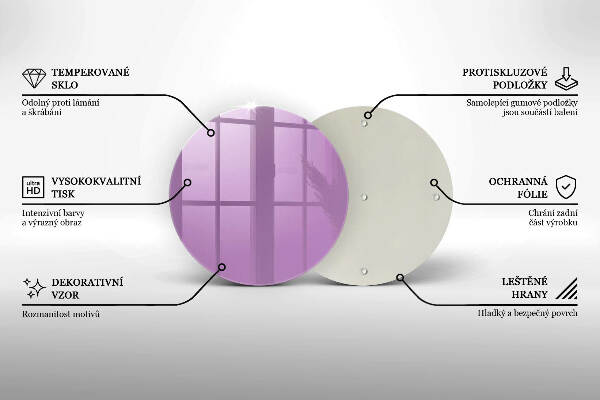 Grafkaars onderzetter Violet