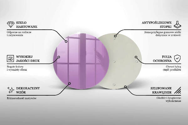 Grafkaars onderzetter Violet