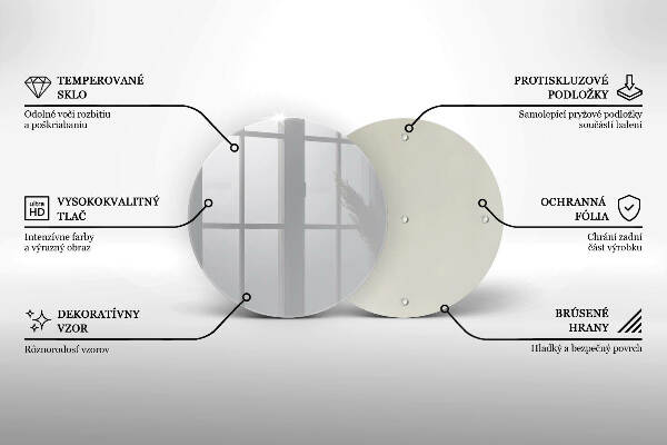 Glasplaat voor grafkaars Grijze kleur