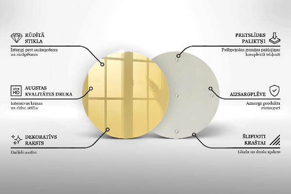 Grafkaars onderzetter Gele kleur