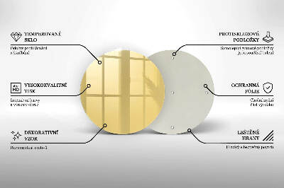 Grafkaars onderzetter Gele kleur