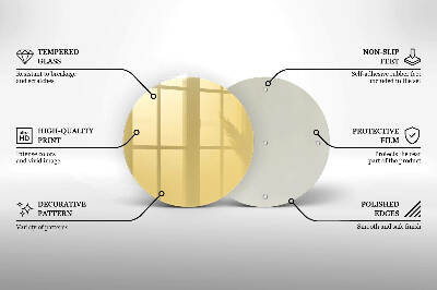 Podstawka pod znicz Kolor żółty