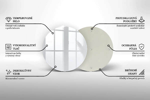 Glasplaat voor grafkaars Kleur wit