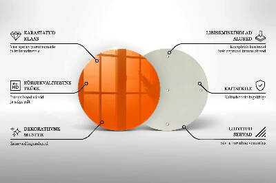 Grafkaars onderzetter Oranje kleur