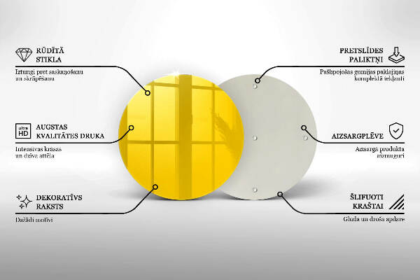 Podstawka na znicz Kolor żółty