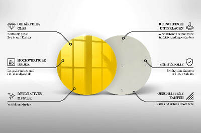 Grafkaars onderzetter Gele kleur