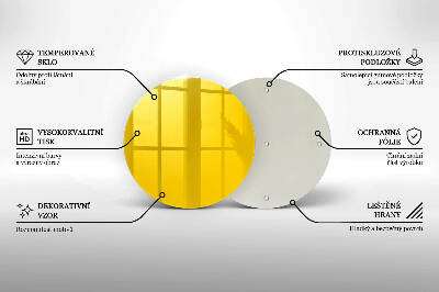 Grafkaars onderzetter Gele kleur