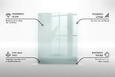 Rechthoekige glasplaat voor grafkaars Transparant