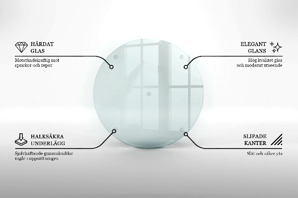 Okrągła podstawka pod znicz szklana transparentna