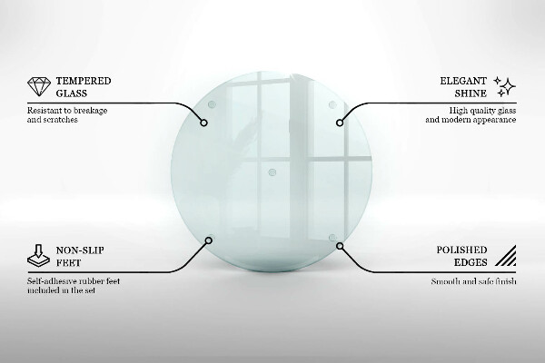Okrągła podstawka pod znicz szklana transparentna