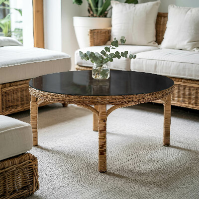 Glas voor tafelblad Kleur zwart glad