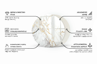 Tafelblad Marmerstructuurpatroon