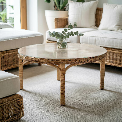 Blat okrągły Marmurowy wzór tekstury