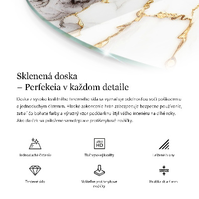 Blat okrągły Marmurowy wzór tekstury