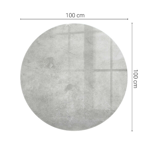 Blat okrągły Tekstura betonowa z rysami