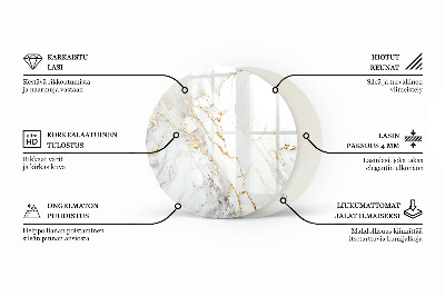 Blat okrągły Wzór mozaikowy z ornamentami