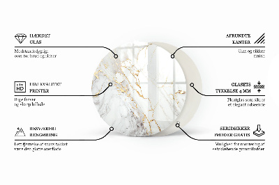 Glazen tafelblad Mozaïekpatroon met ornamenten
