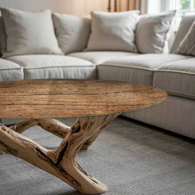 Blat okrągły Naturalny wzór drewna