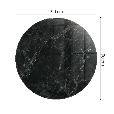 Blat okrągły Wzór marmurowy z żyłkami
