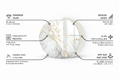Tafelblad Natuurlijk marmerpatroon