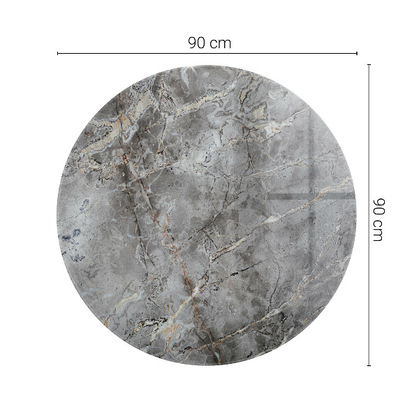 Blat okrągły Naturalny wzór marmuru
